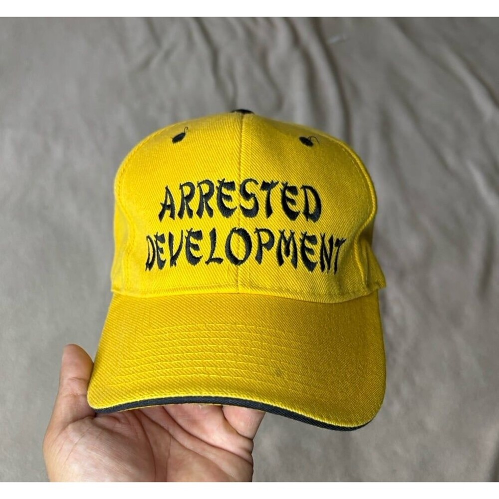 Vintage Arrested Development Crew Hat Yellow 2004-2005 Set Lighting Season 2